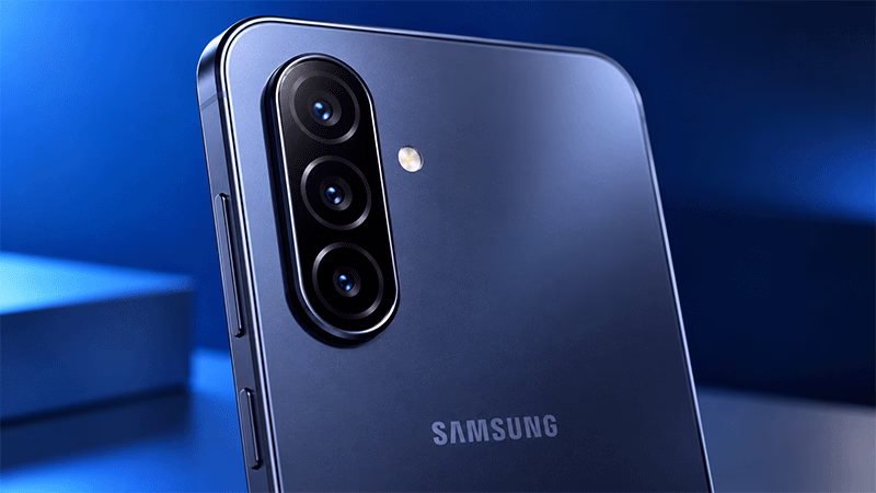 Câmera principal de 50 MP com OIS do Samsung Galaxy A17