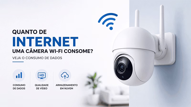 Quanto de internet uma câmera Wi-Fi consome