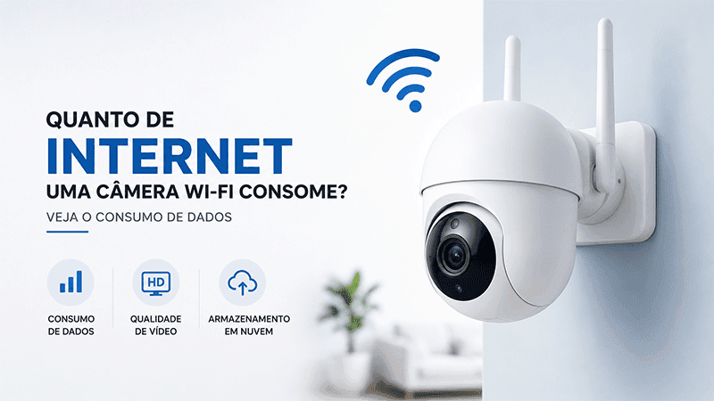 Quanto de internet uma câmera Wi-Fi consome