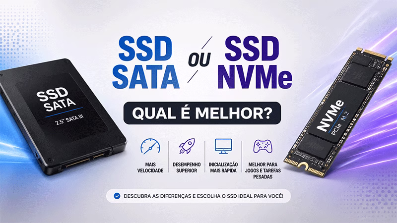 SSD SATA ou NVMe qual é melhor