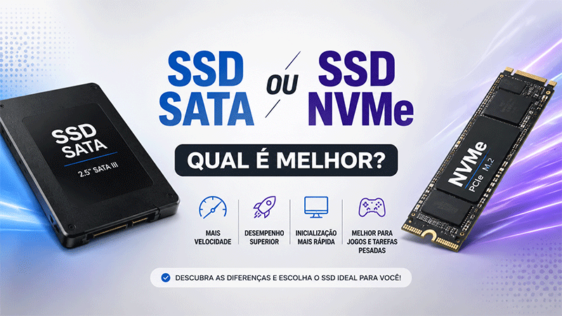 SSD SATA ou NVMe qual é melhor