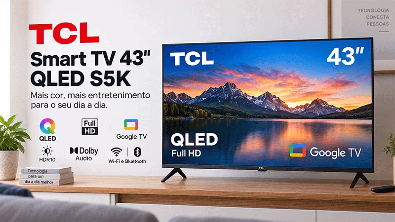 Smart Tv TCL 43 S5K QLED é Boa?