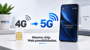 Chip 4G funciona em celular 5G