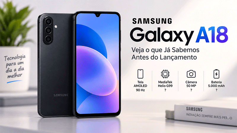 Galaxy A18: Lançamento, Preço e o que Já Sabemos