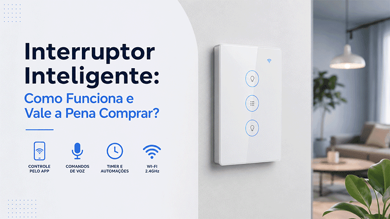 Interruptor inteligente como funciona e vale a pena