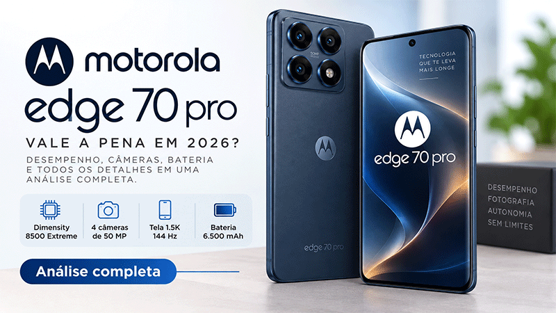 Motorola Edge 70 Pro análise para saber se vale a pena em 2026