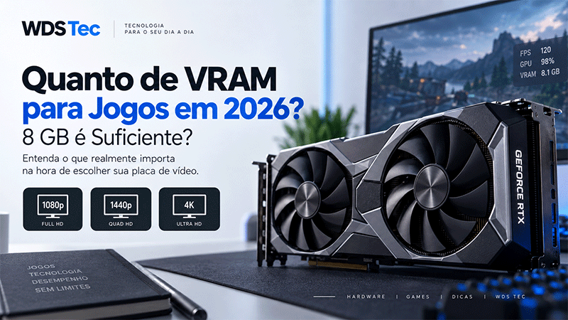 Quanto de VRAM para jogos é necessário em 2026
