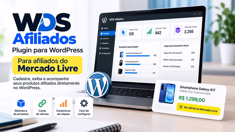 Plugin de Afiliado Mercado Livre para WordPress - WDS Afiliados