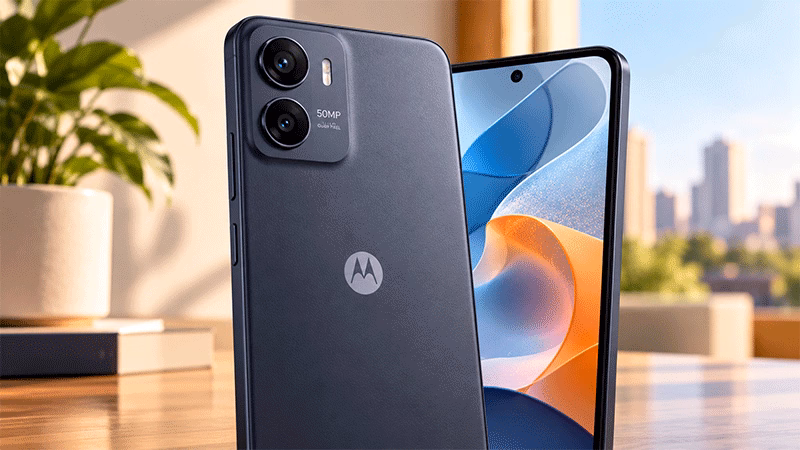 Câmera traseira de 50 MP do smartphone Motorola Moto G37